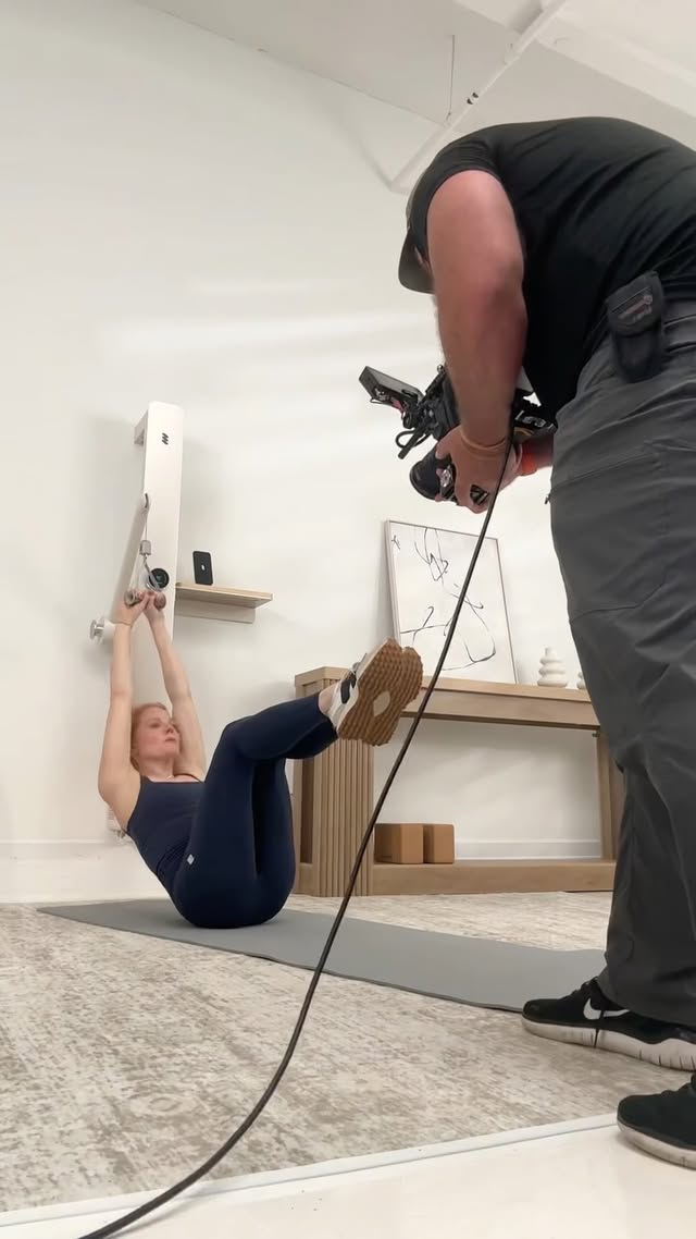 Instagram reel: Filming content with the AMP Fitness team
