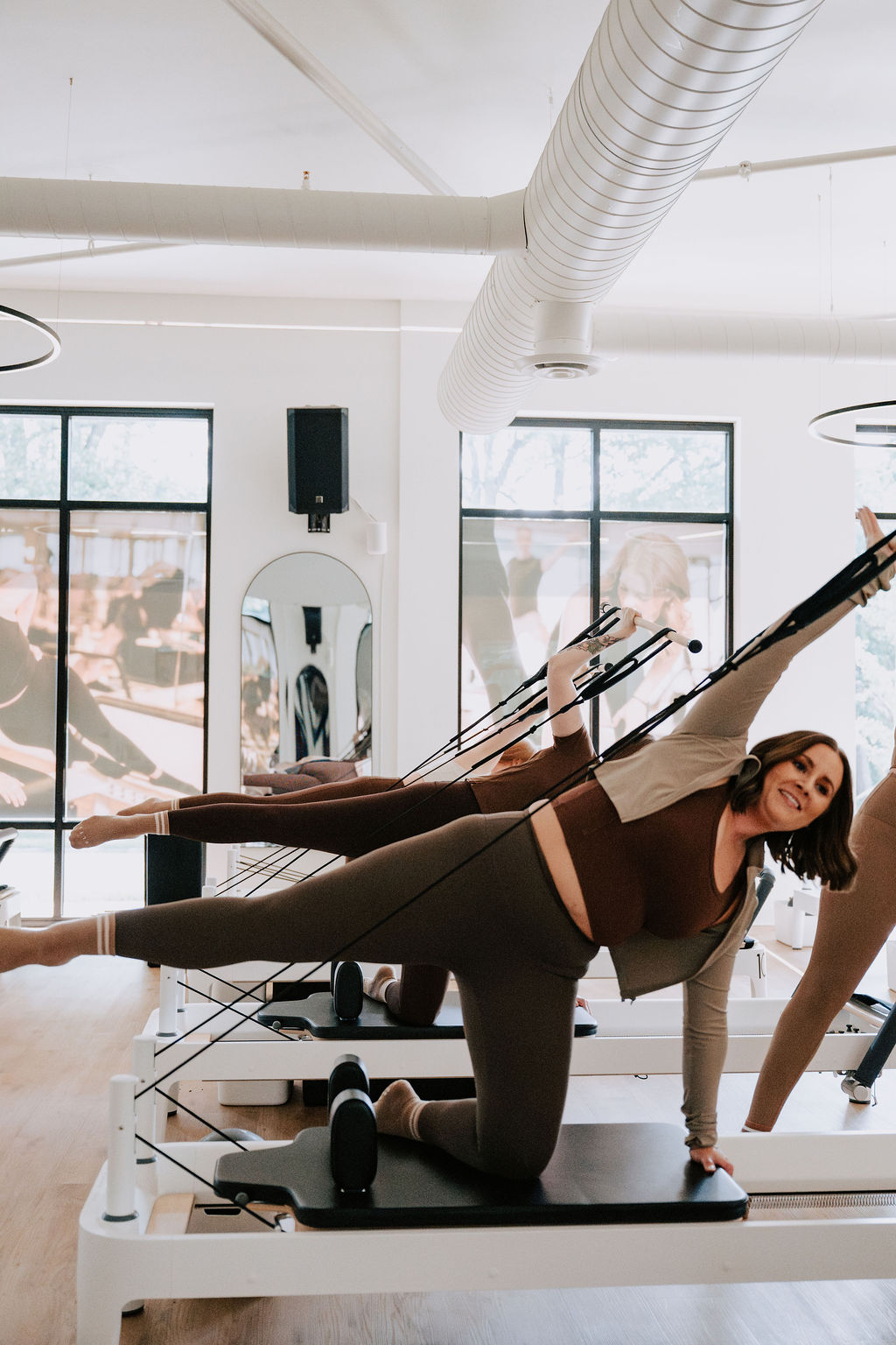 Core Classic Reformer Pilates class in progress